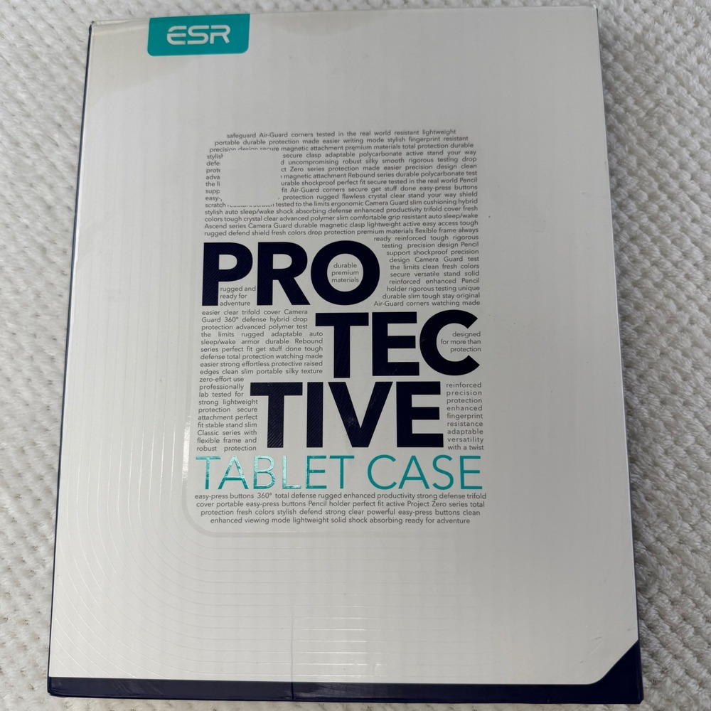 ESR iPad 10th Gen Case Ascend Series Frosted Black Trifold Stand Cover